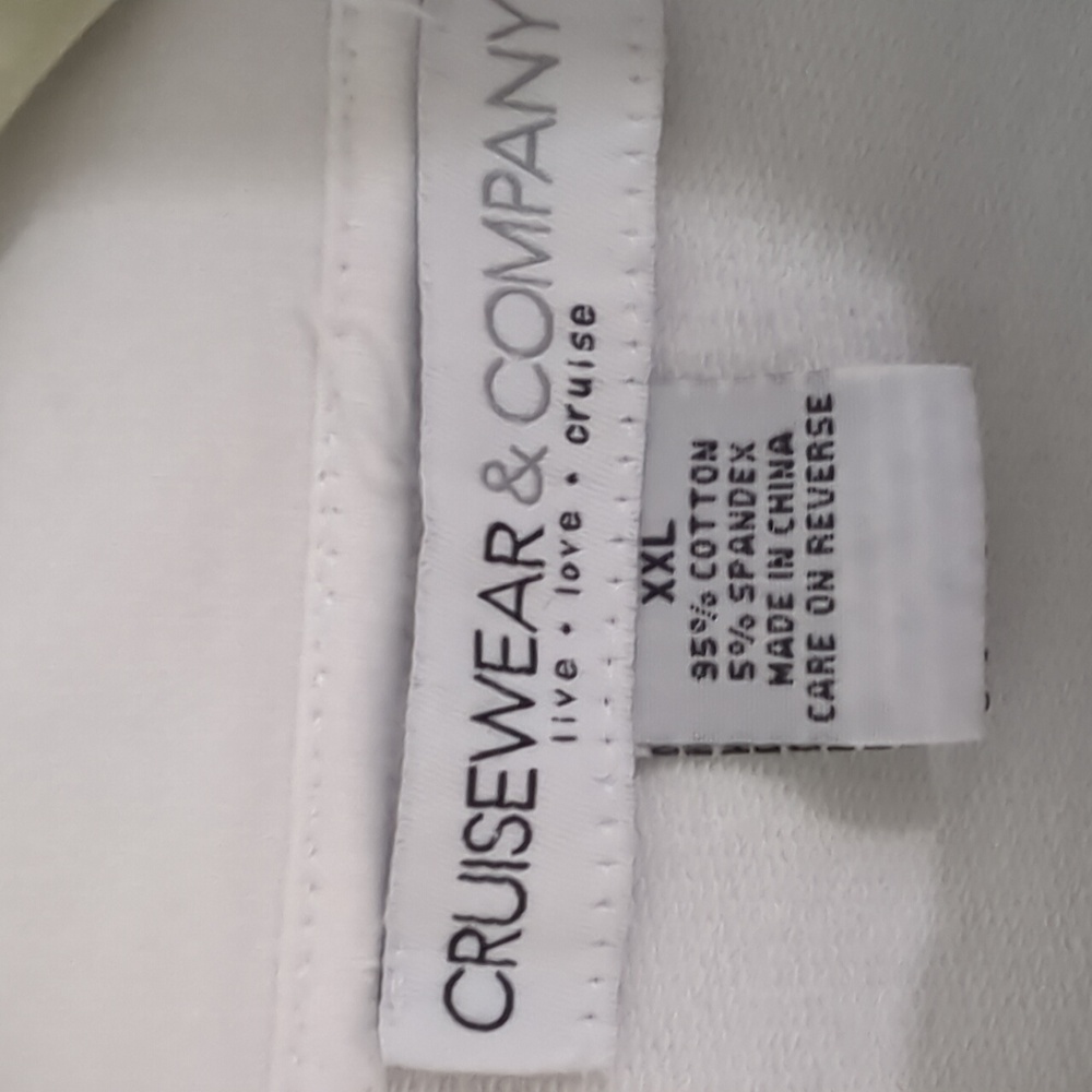 CRUISEWEAR WHITE ZIPPERED JACKET (XXL) - Picture 4 of 4